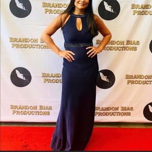 St. John long flowing gown